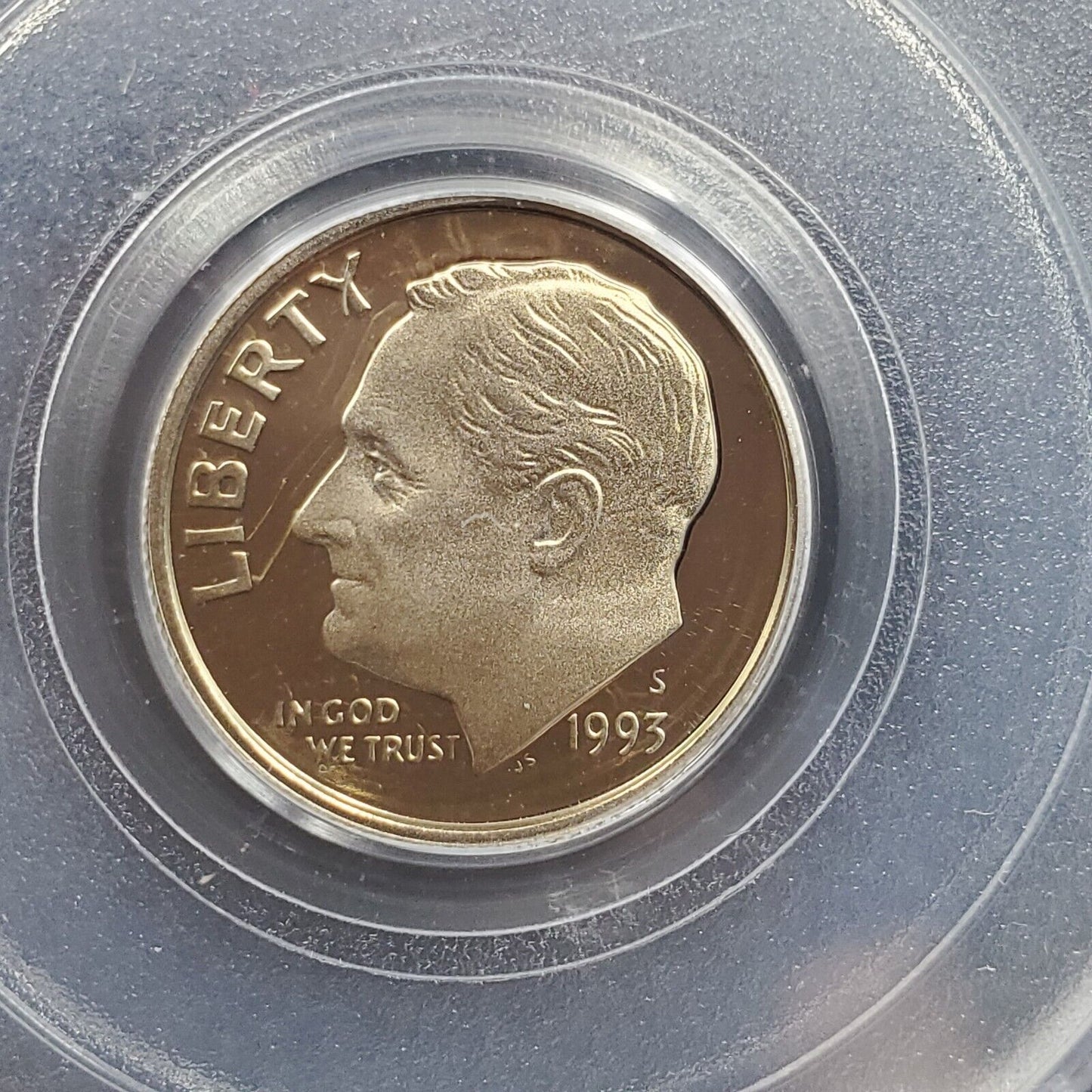 1993 S Roosevelt Clad Dime Proof Coin PCGS PR69 DCAM Deep Cameo #903