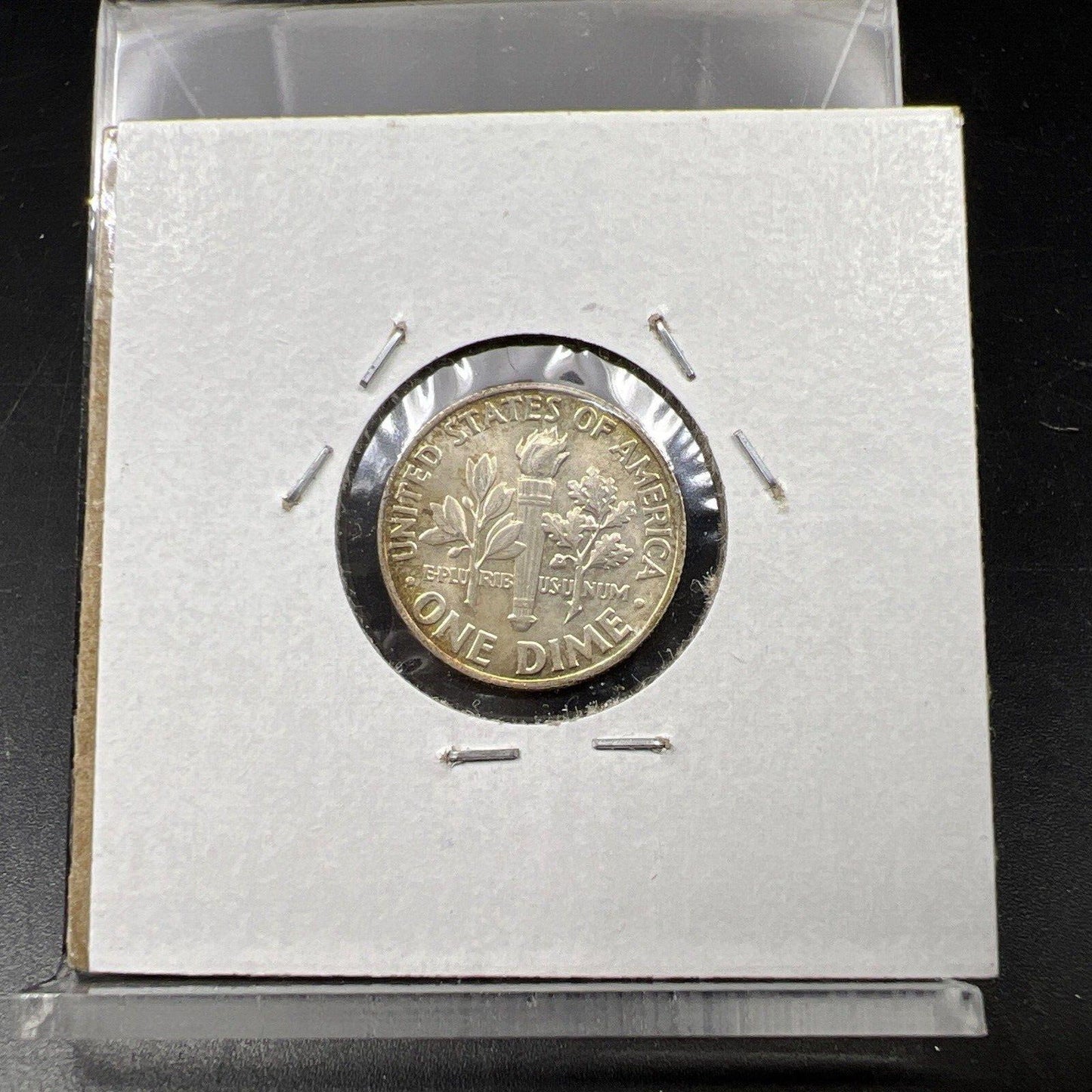 1964 P Roosevelt Silver Dime Uncirculated Neat Nice Toning Toner BU #Rd