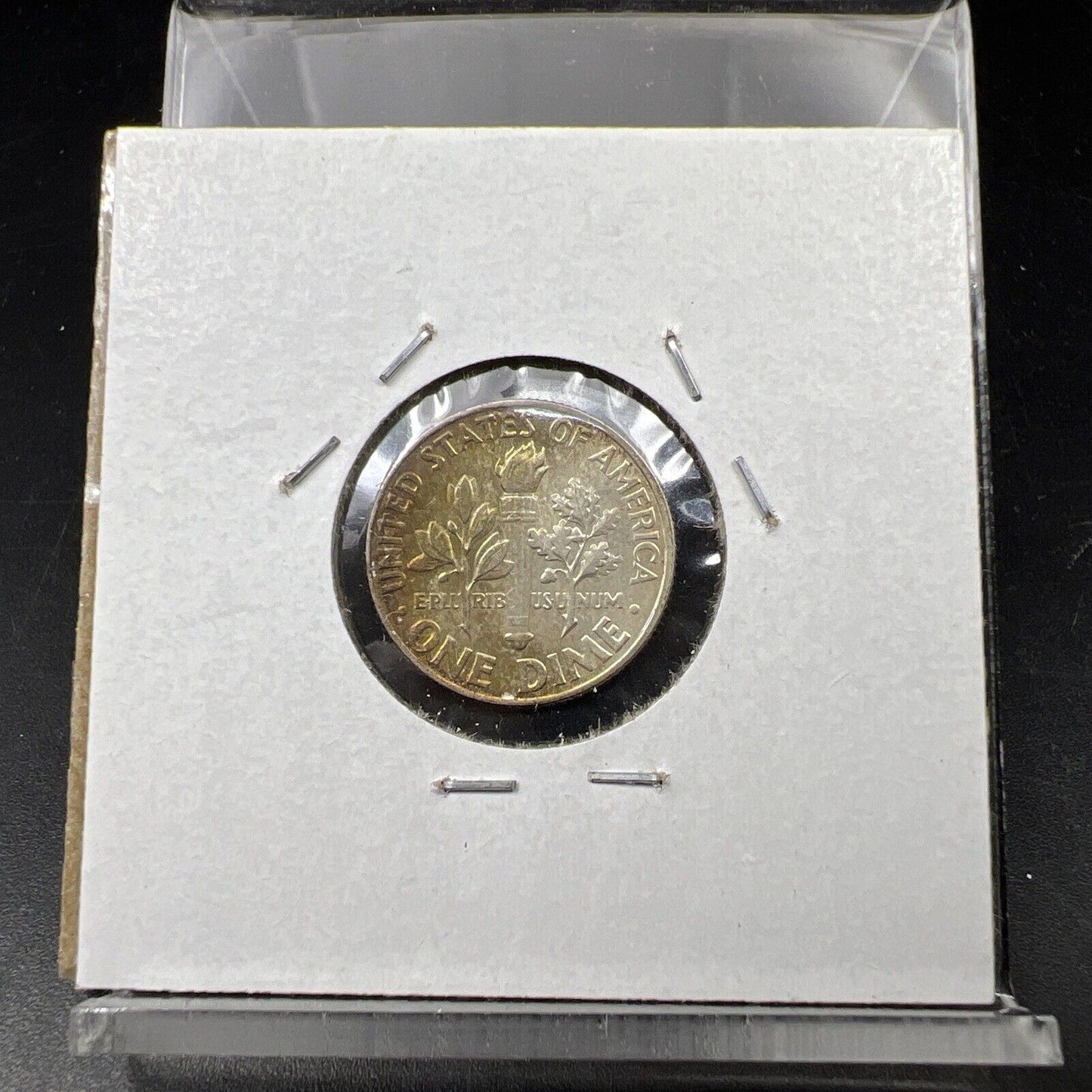 1964 P Roosevelt Silver Dime Neat nice Toning Toner CH AU About UNC