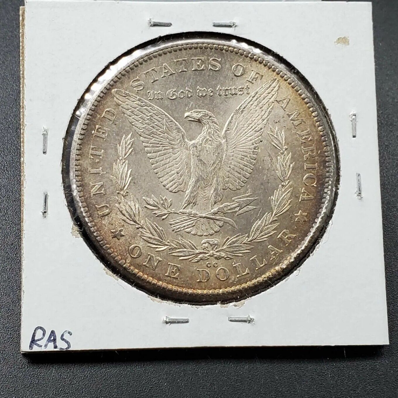 1878 CC Morgan 90% Silver Eagle Dollar Coin AVG BU UNC PQ Amber Toning Toner