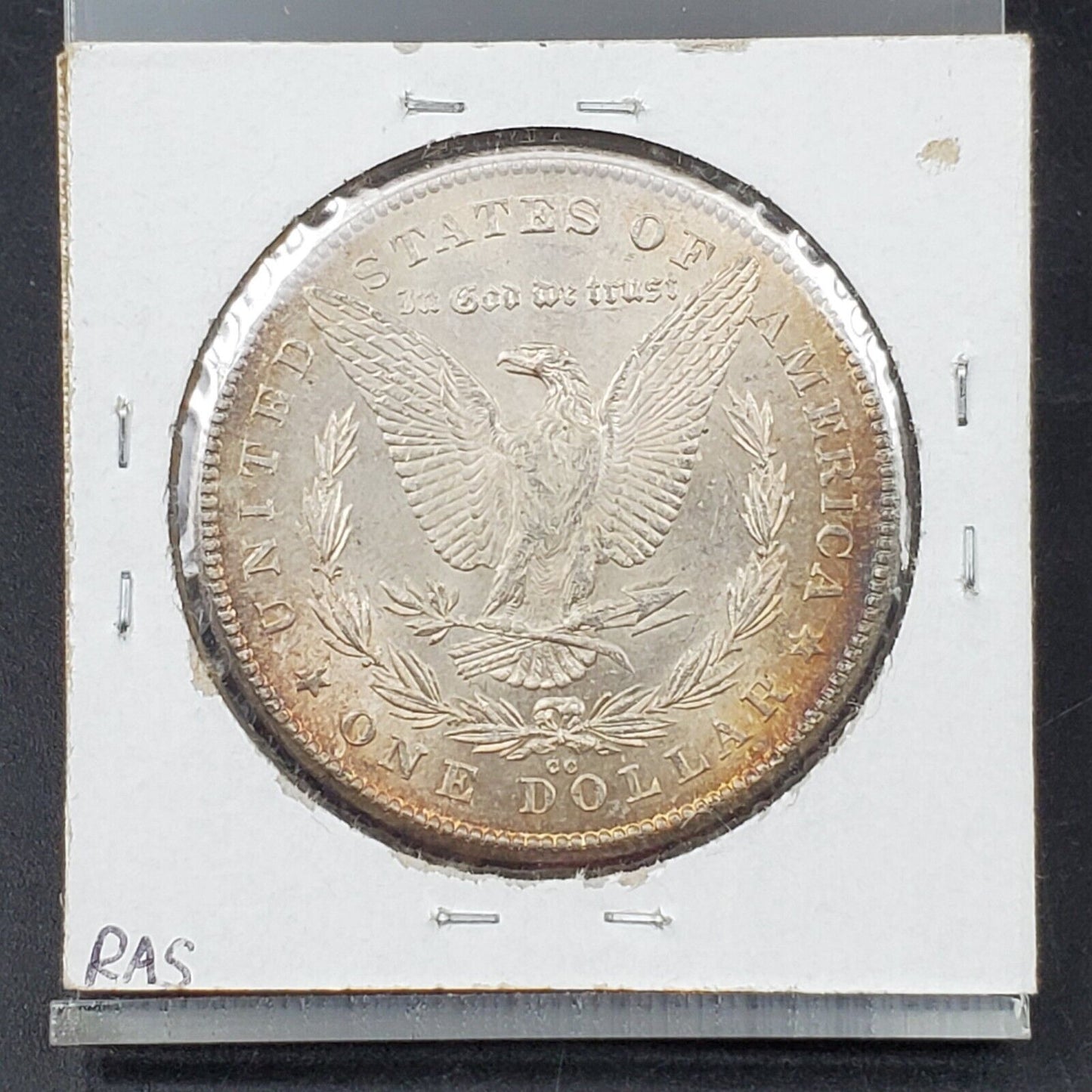 1878 CC Morgan 90% Silver Eagle Dollar Coin AVG BU UNC PQ Amber Toning Toner