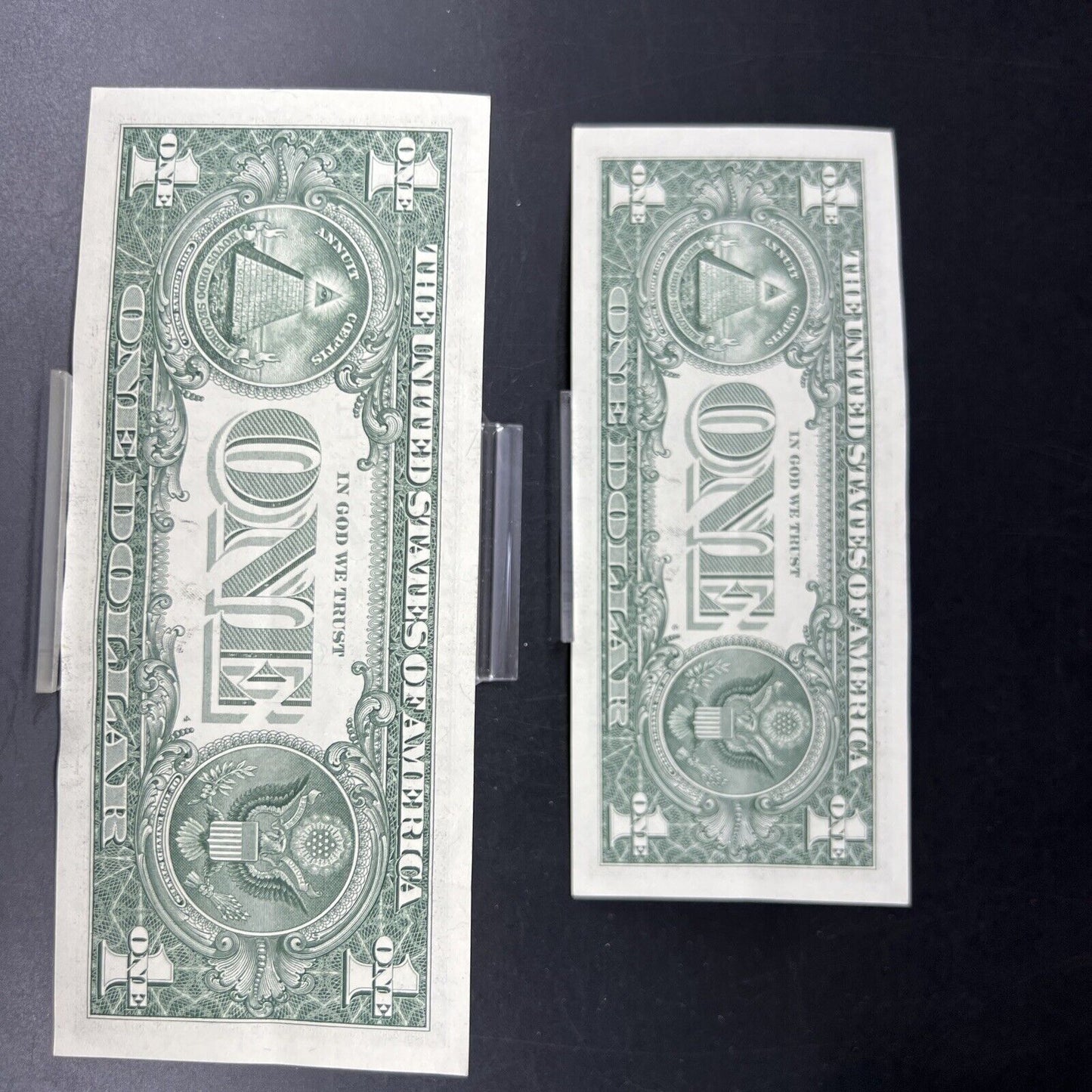 2 Consecutive 2017 A $1 FRN Federal Reserve US Currency Note Bills CH XF EF cir