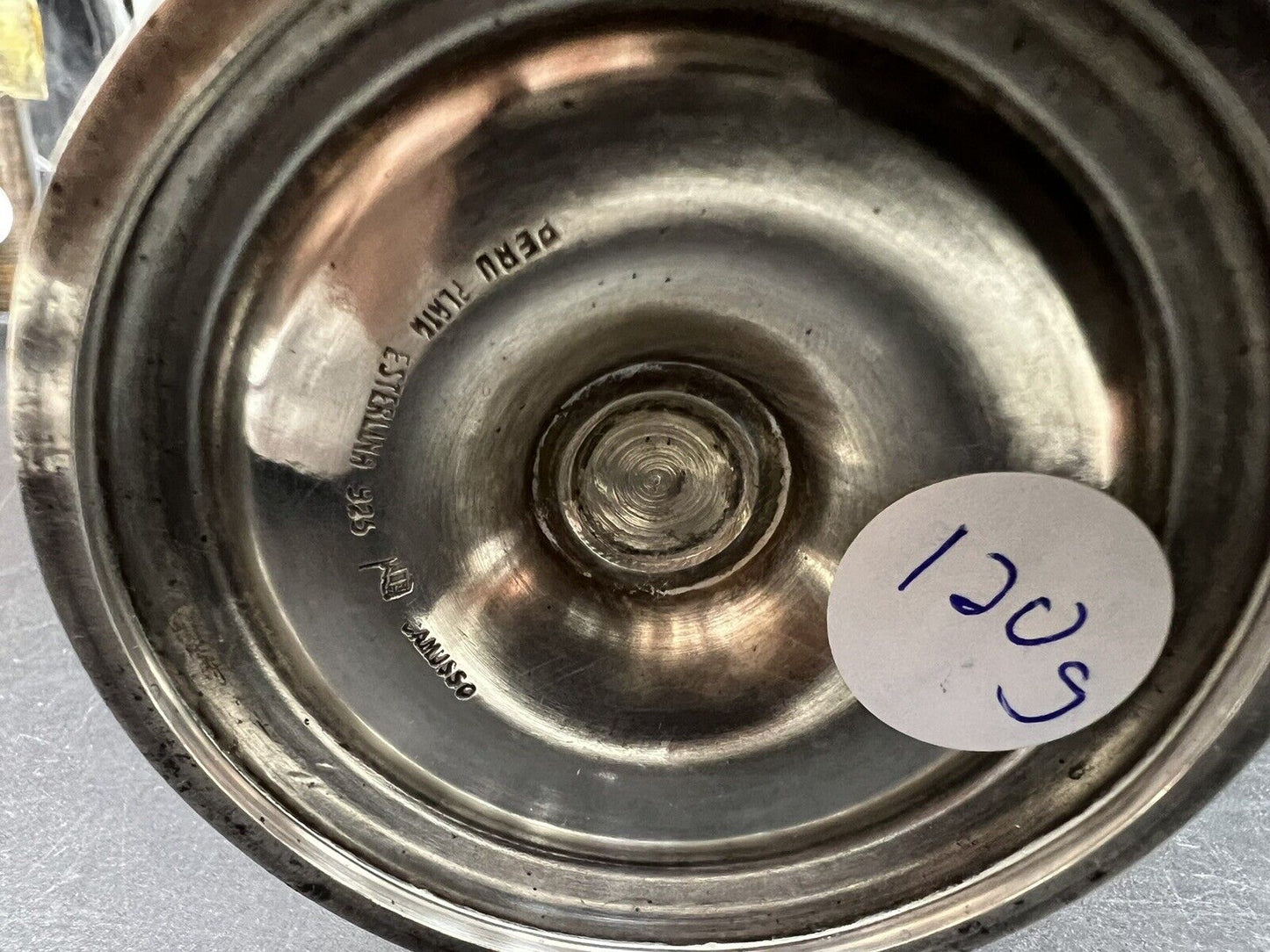 1945 Panama Canal Department Football Finalist 120G Sterling Silver Cup Antique
