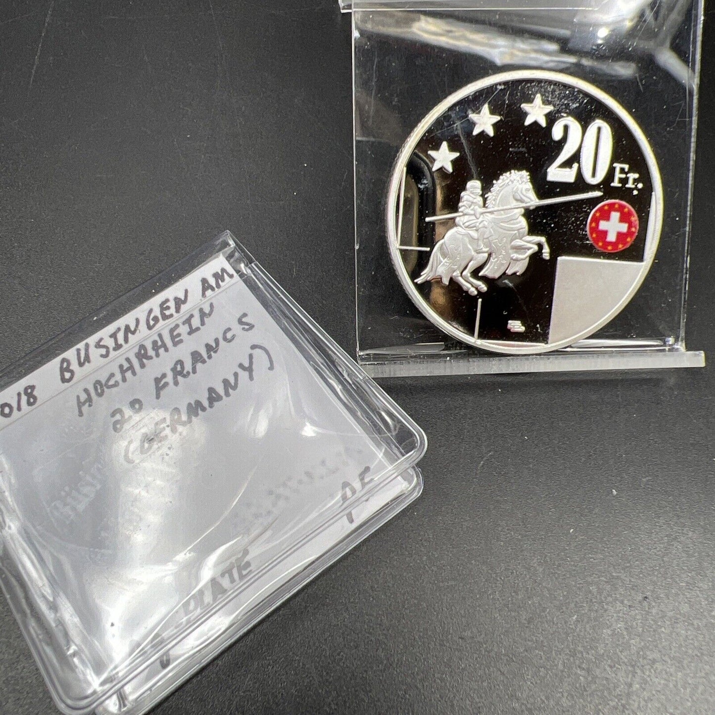 2018 Germany Büsingen am Hochrhein 20 Francs Proof Medal Silver Plated