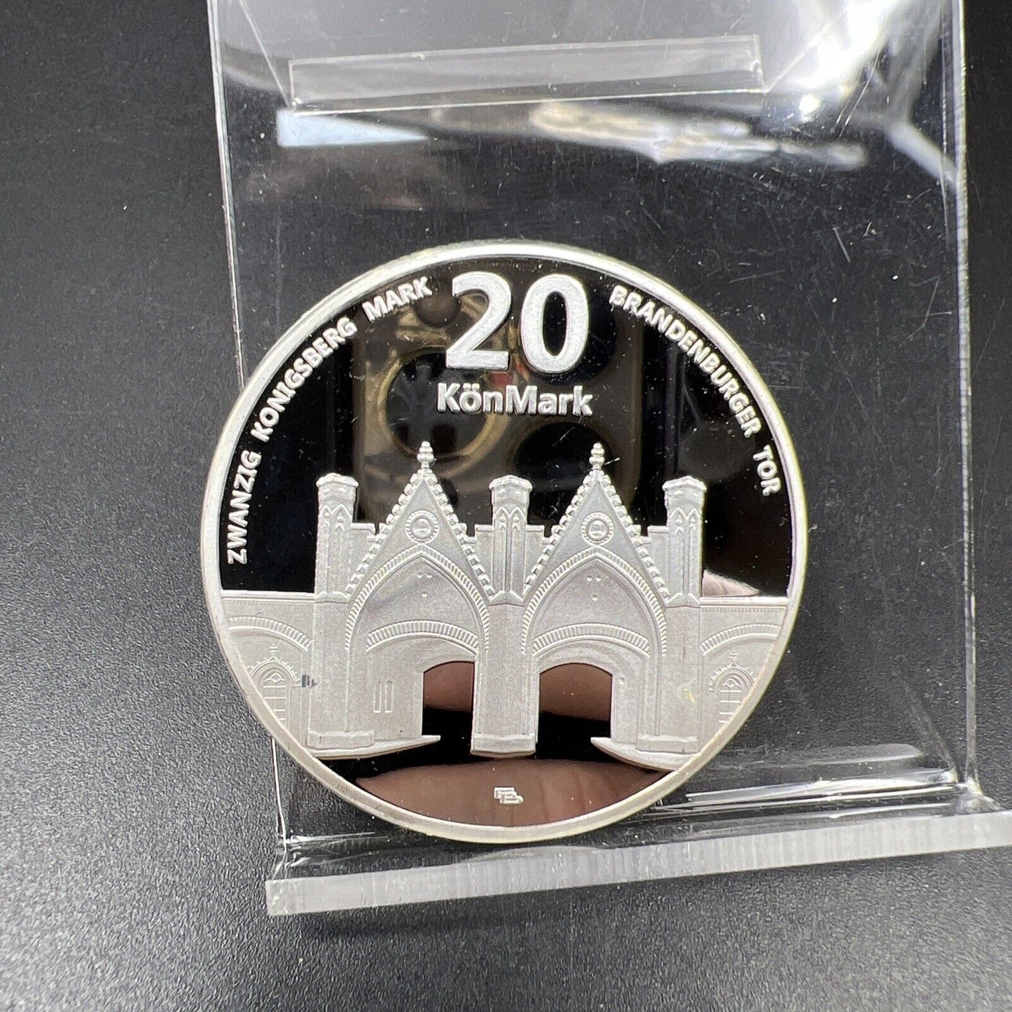 2018 Konigsberg Königsberg 20 Marks Choice Proof Silver Plated Medal