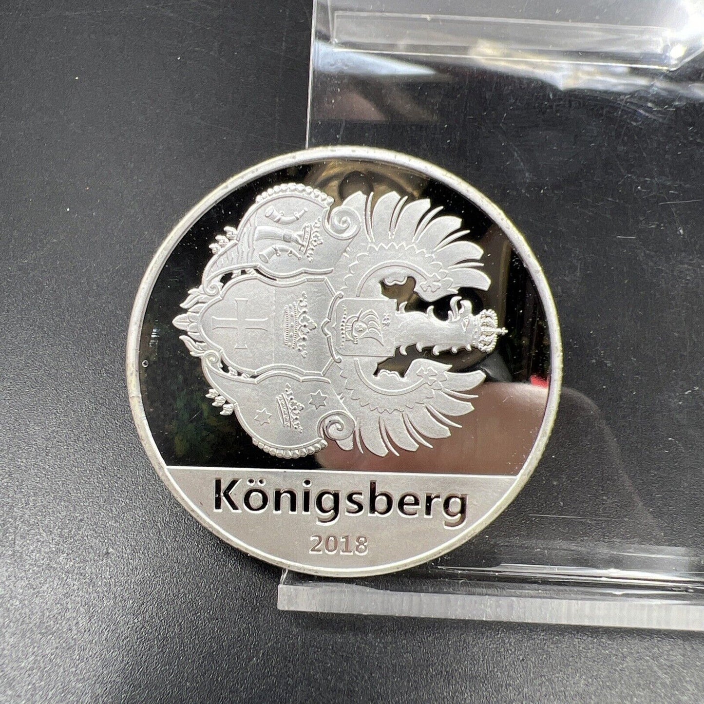 2018 Konigsberg Königsberg 20 Marks Choice Proof Silver Plated Medal