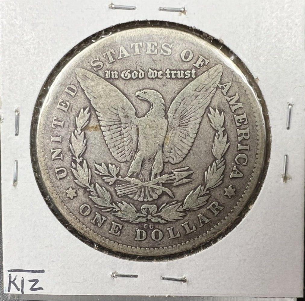 1878 CC Morgan Silver Eagle Dollar Coin Choice Good / VG Very Good Circ