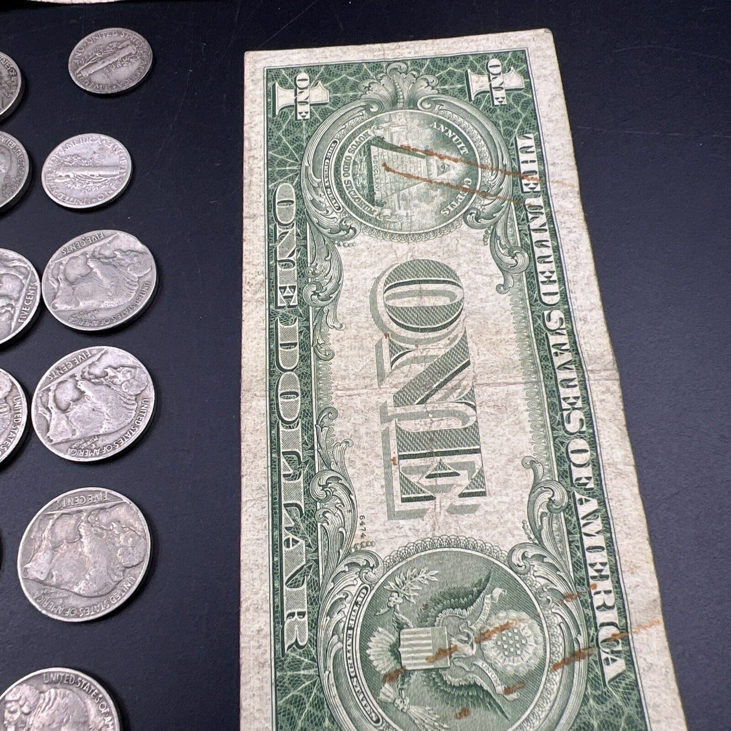 Great Depression Era Pocket Money 1928 $2 Buffalo 5c 2 90% Silver 10c 1935 $1 ++