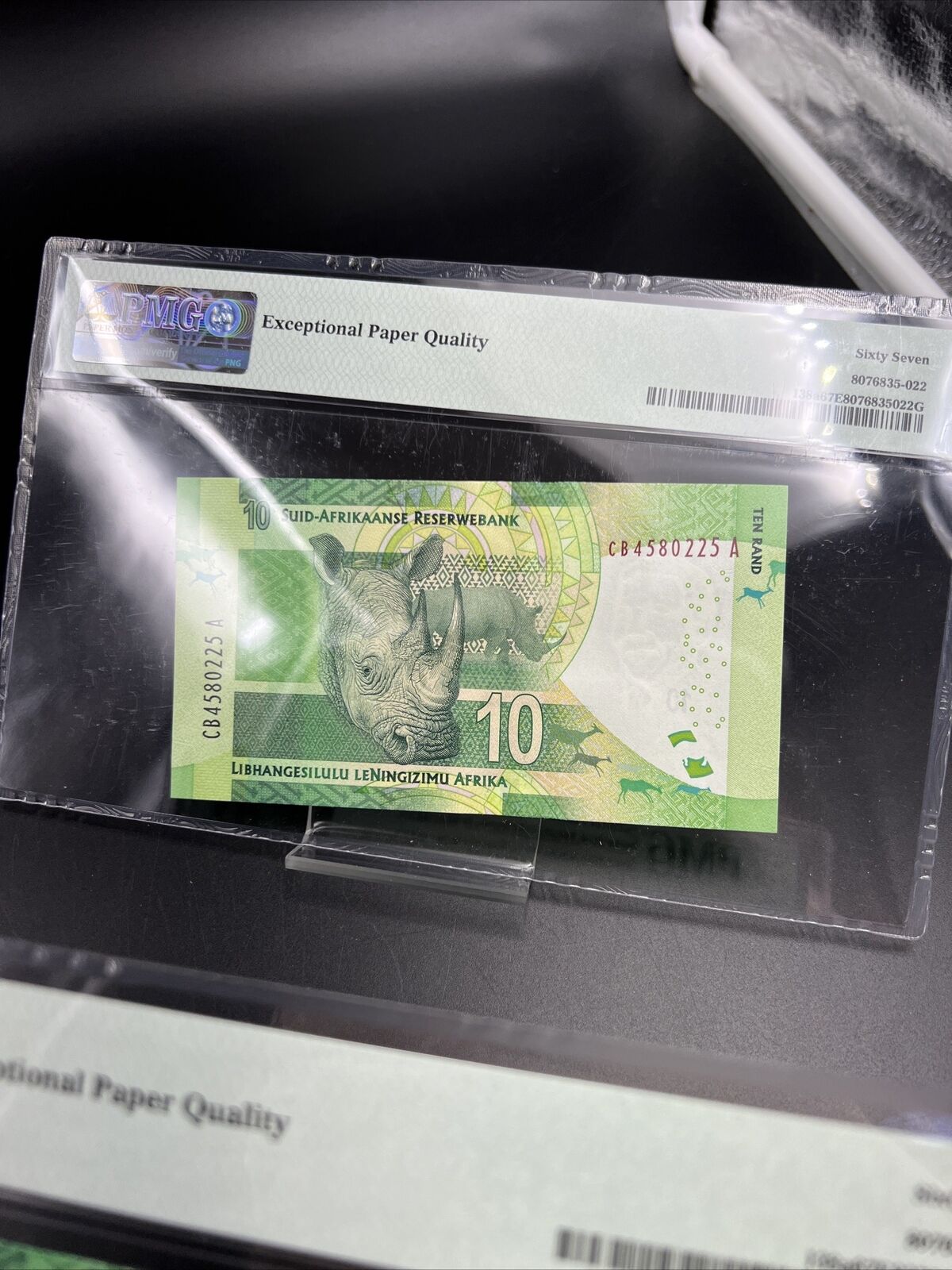 2 Consecutive Bills 2013 10R South Africa Nelson Mandela 10 Rand Note PMG 67 EPQ