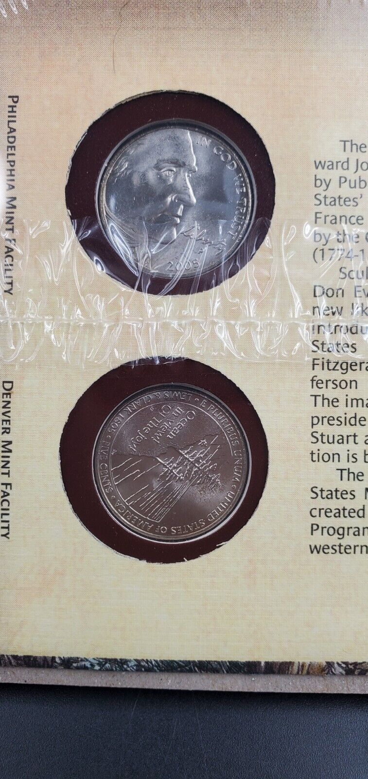 2005 Ocean in View Jefferson Nickels 2 Coin Sealed set P & D US Mint