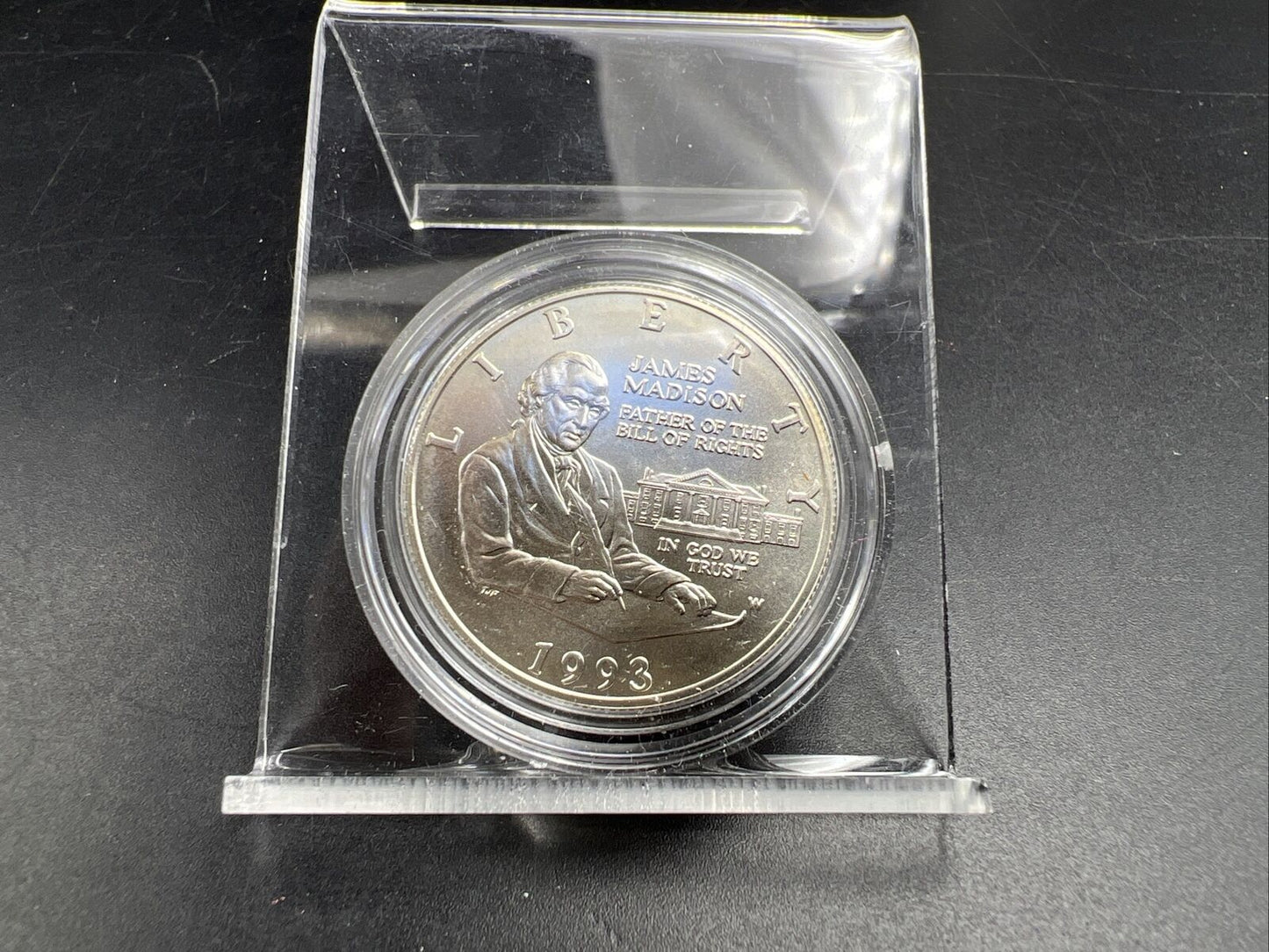 1993 W 50 90% Silver Madison Bill of Rights Commemorative Half Dollar Coin BU