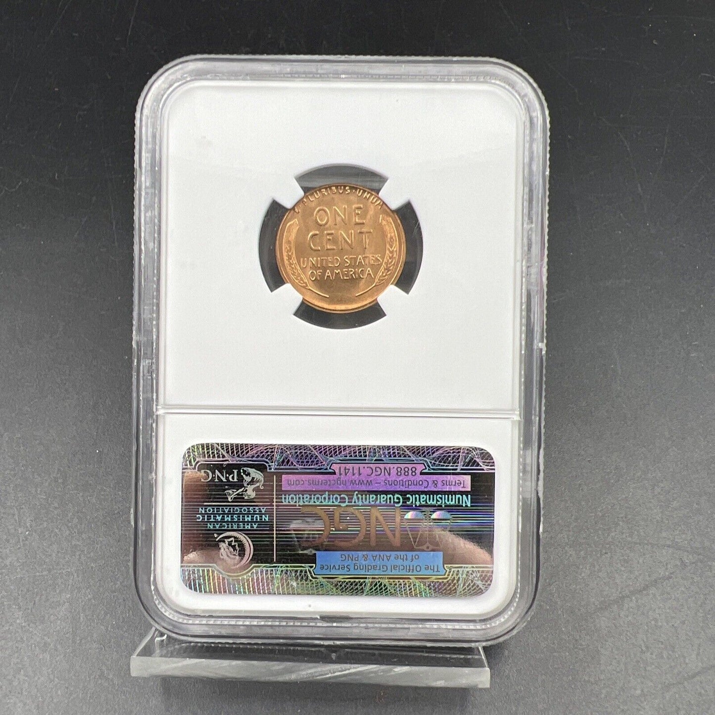 1945 D 1c Lincoln Wheat Cent Penny Coin MS66 RD NGC Gem BU