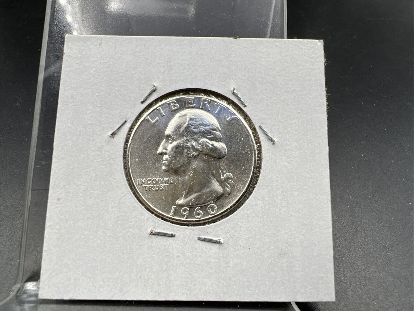 1960 P 25C Washington Quarter Silver Coin Choice BU Uncirculated Type B Reverse
