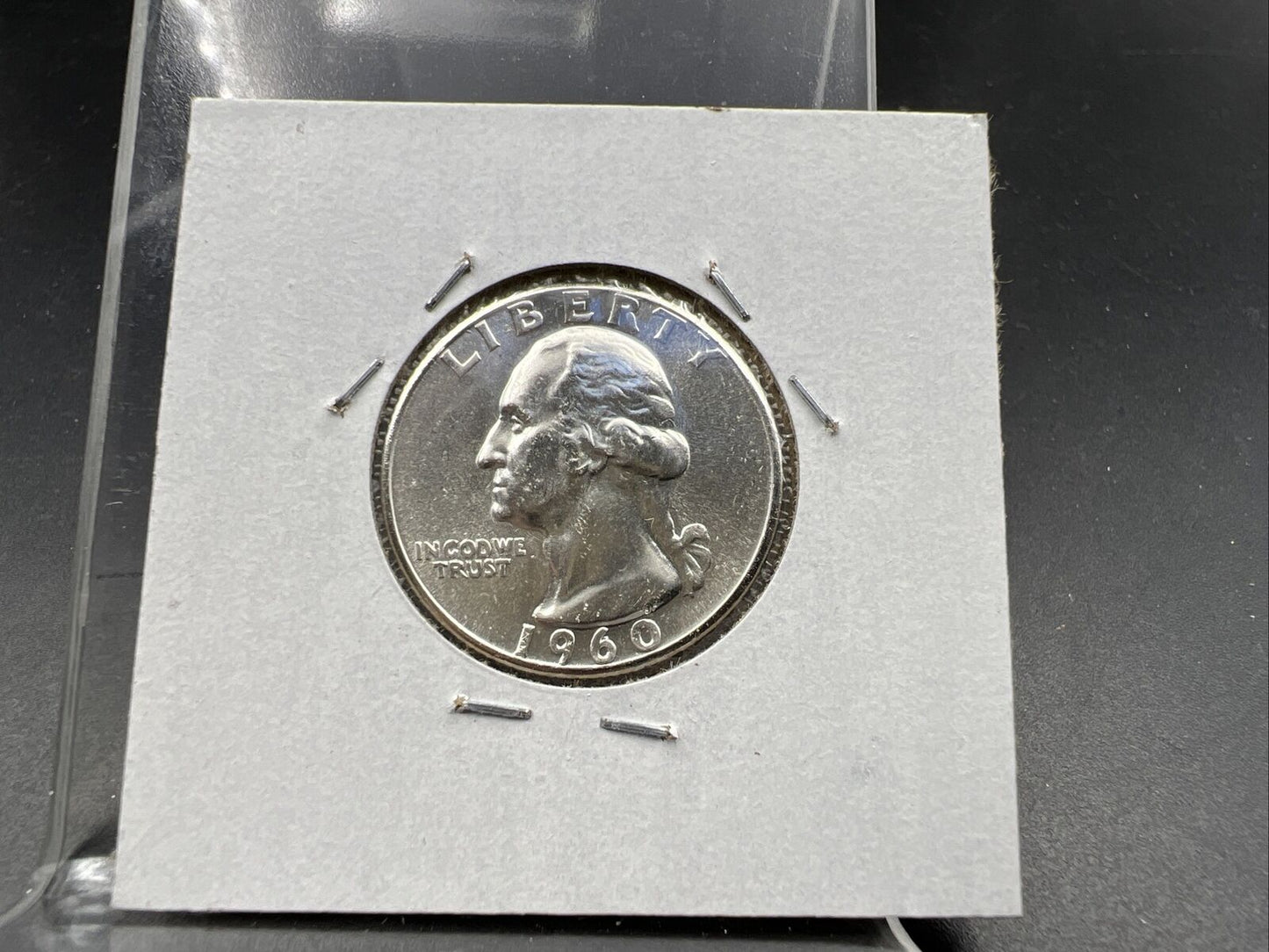 1960 P 25C Washington Quarter Silver Coin Choice BU Uncirculated Type B Reverse