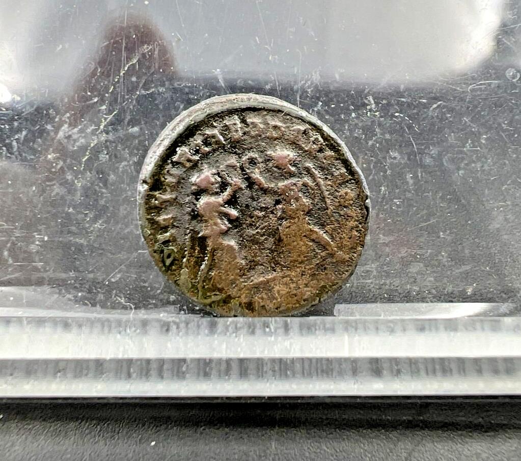 Constantine II Ancient Roman Empire Bronze Coin AE 4 VG Circ SKU3724B
