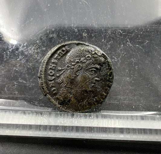 Constantine the Great Ancient Roman Bronze AE 4 Coin c. 336 - 337 AD Fine Circ