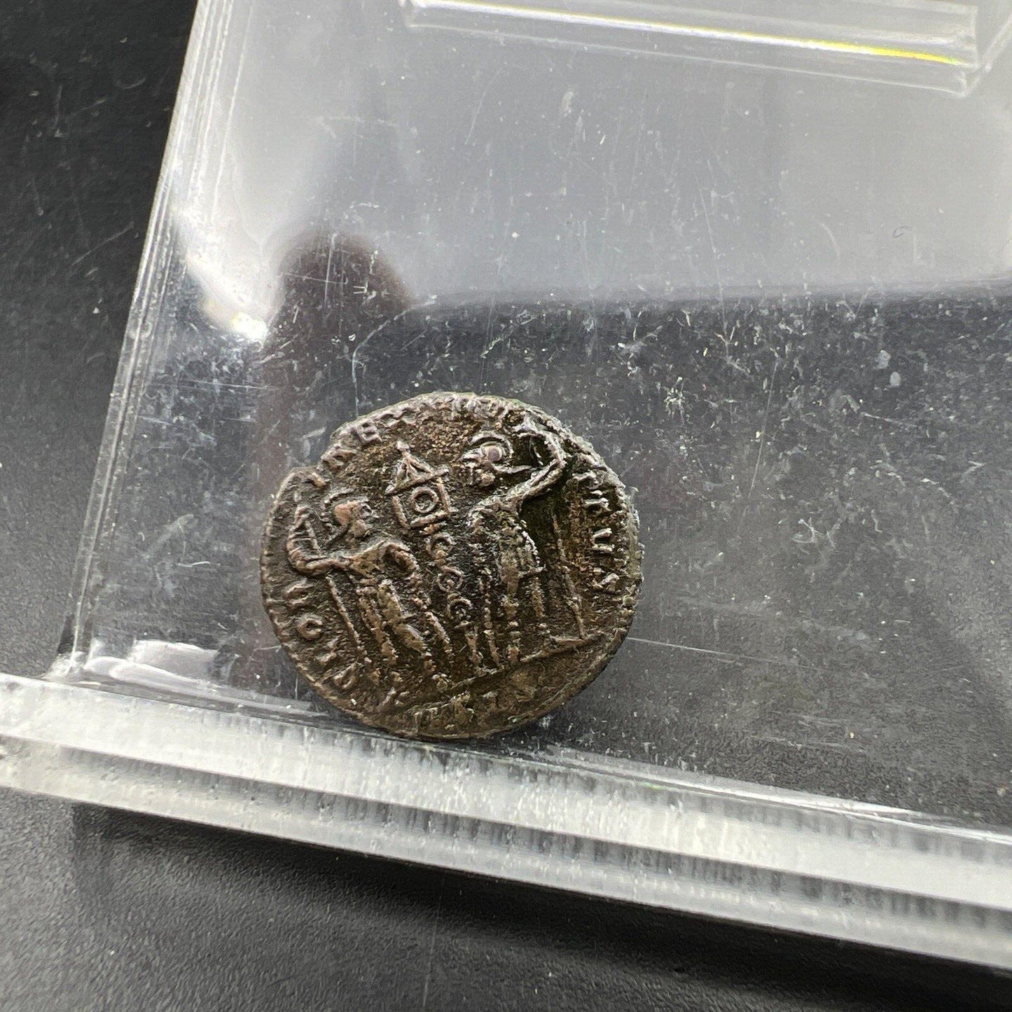 Constantine II The Second AE 4 Ancient Bronze Coin c. 336 - 340 AD Fine Circ #4X