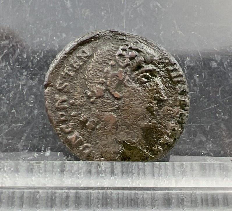 Constantius II AE 4 Ancient Roman Bronze Coin c. 347 - 348 AD VG Circ SKU#3724V