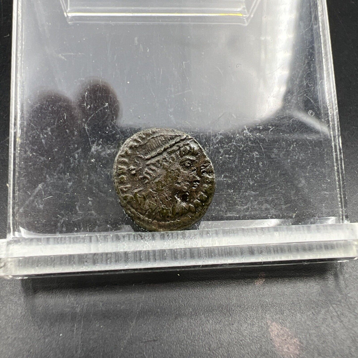 AE 4 Ancient Roman Bronze Coin Two Soldiers Reverse AG / Good Circ SKU#3724S