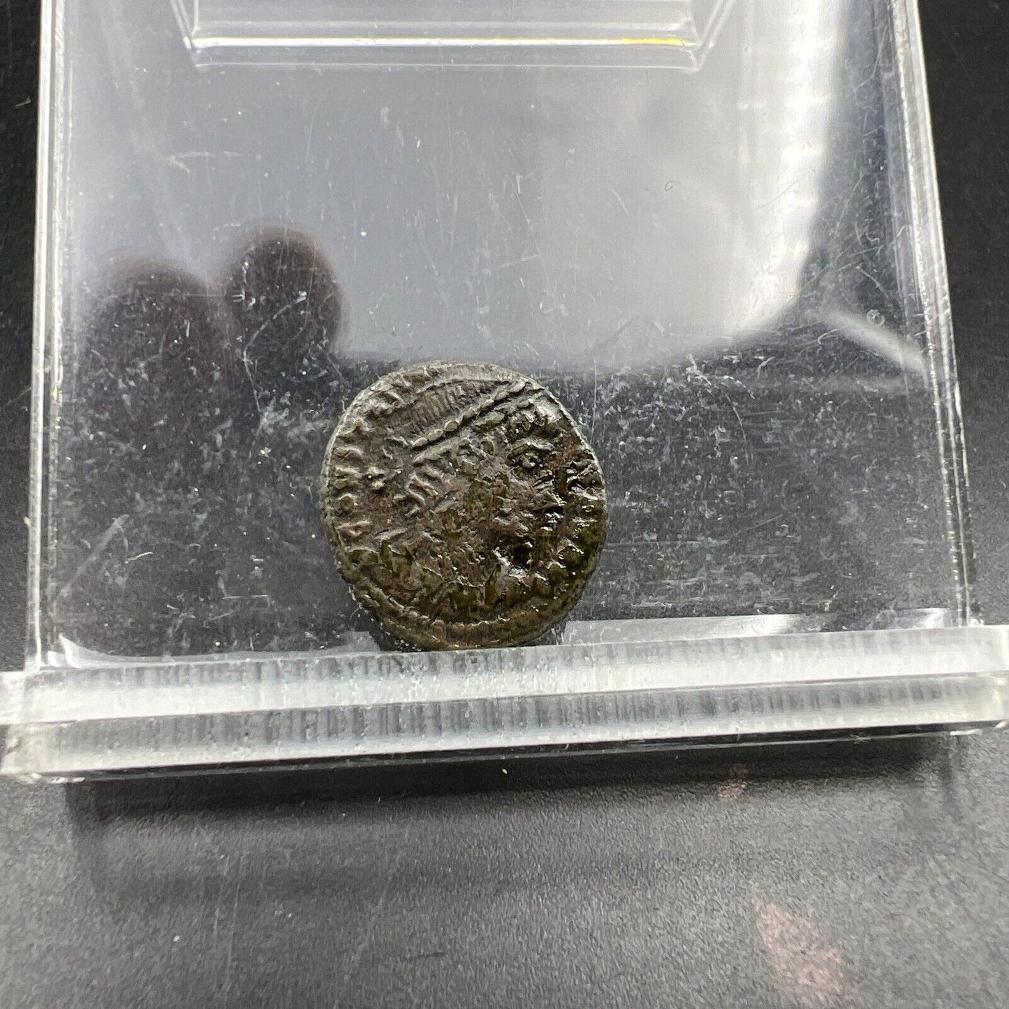 AE 4 Ancient Roman Bronze Coin Two Soldiers Reverse AG / Good Circ SKU#3724S