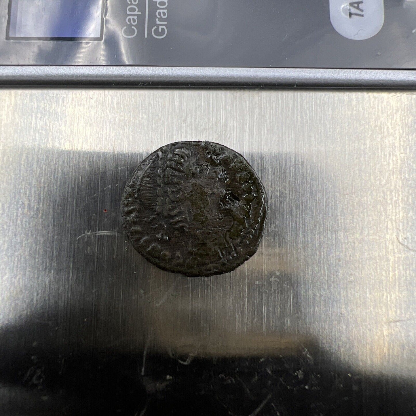 AE 4 Ancient Roman Bronze Coin Two Soldiers Reverse AG / Good Circ SKU#3724S