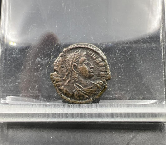 Ancient Roman Bronze Coin AE 4 Size Jupiter Reverse SKU #3724AZX