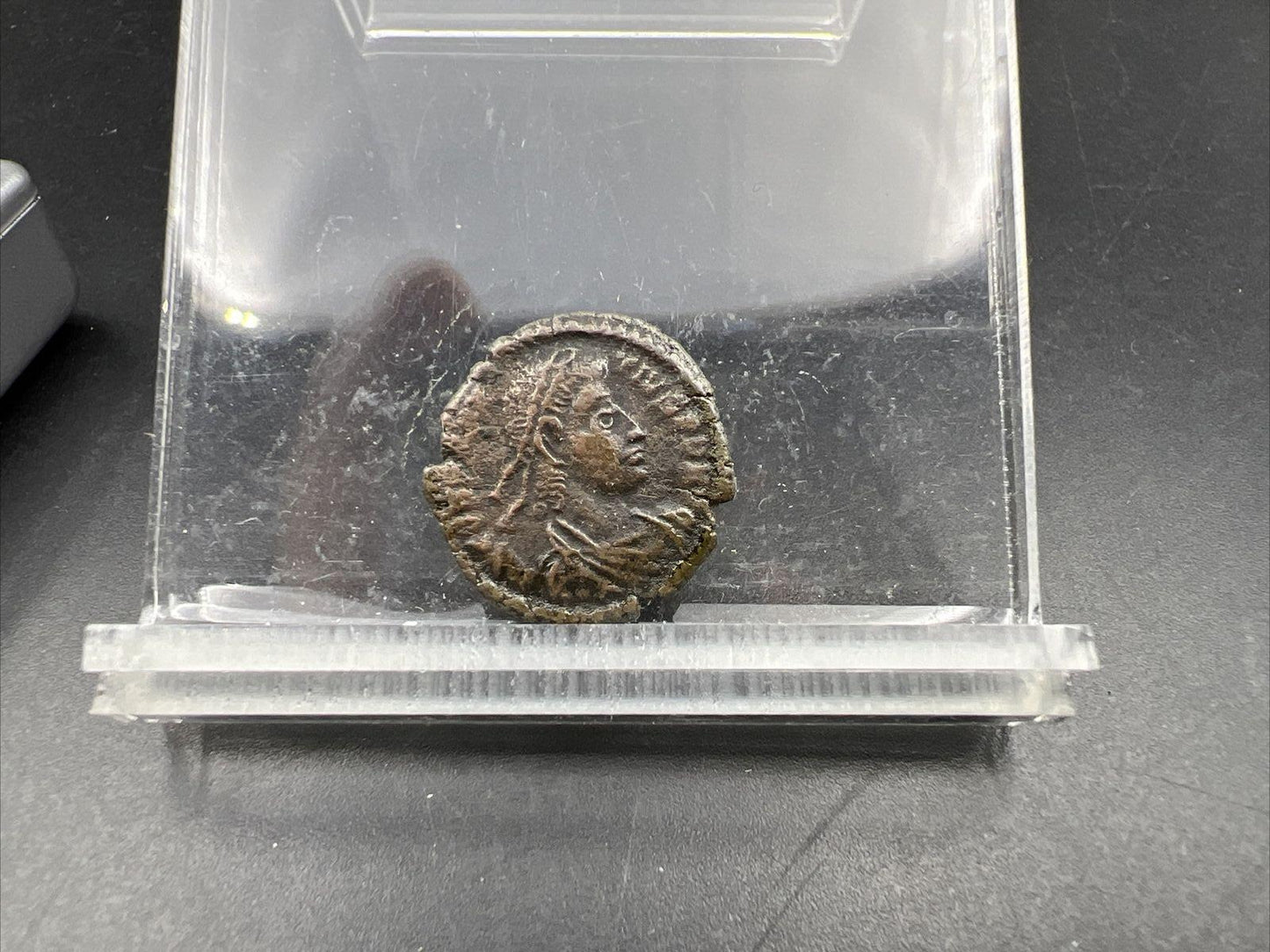 Ancient Roman Bronze Coin AE 4 Size Jupiter Reverse SKU #3724AZX