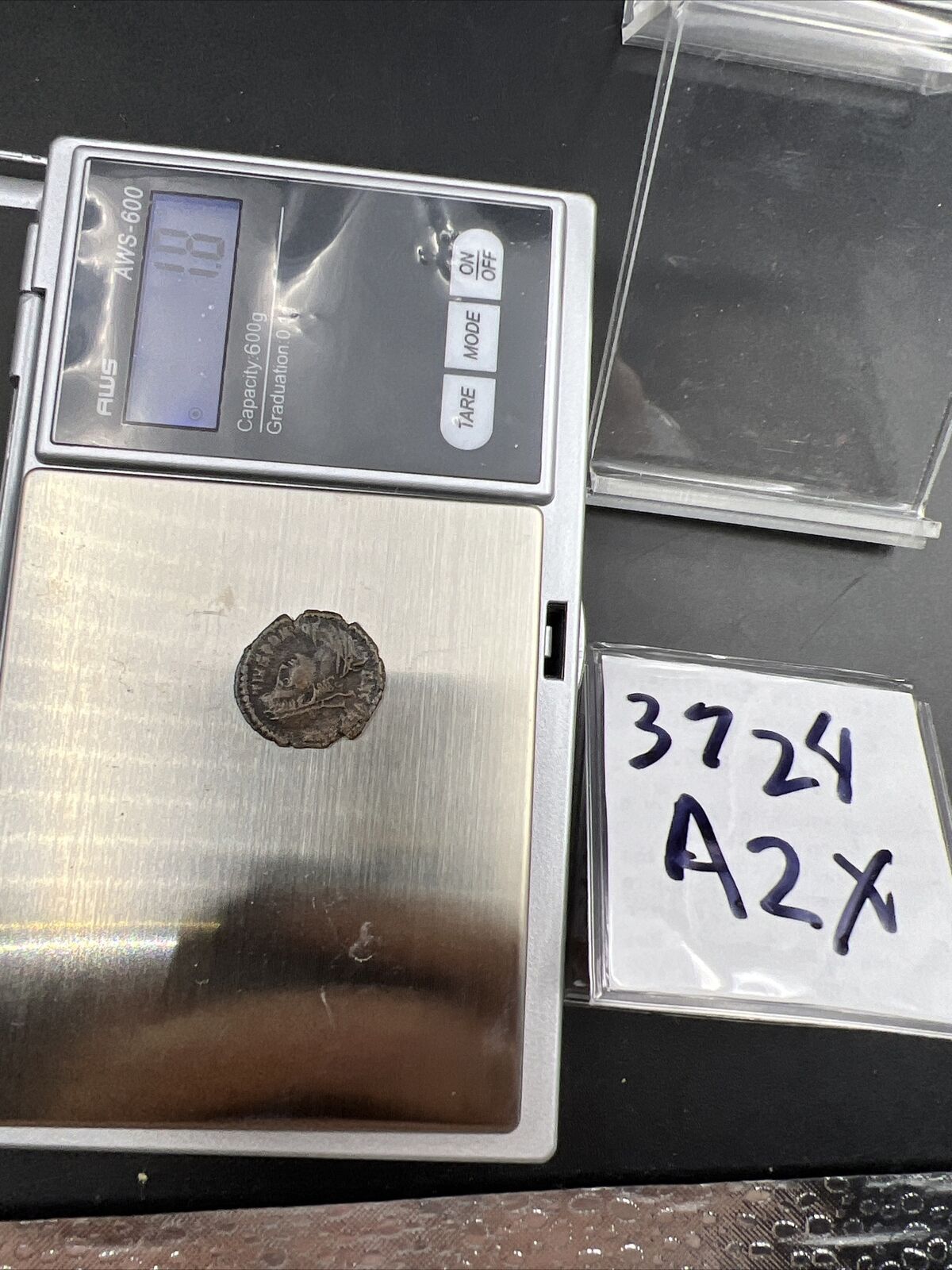 Ancient Roman Bronze Coin AE 4 Size Jupiter Reverse SKU #3724AZX