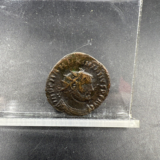 Diocletian post-reform Radiate Ancient Roman Bronze Coin AE 3 Size 284 - 305 AD