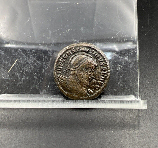 Constantine the Great Ancient Nummus AE 3 Coin c. 318 - 320 AD VF Circ SKU31224A