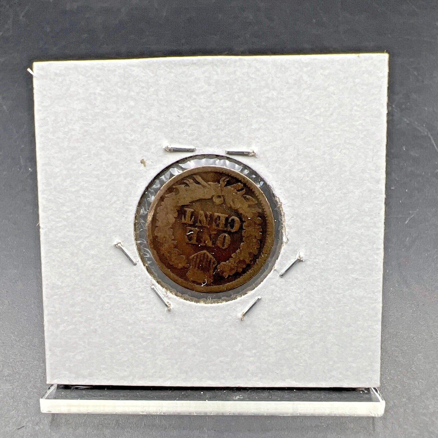 1864 1c Indian Cent Penny Coin Copper Nickel Alloy G / VG Details
