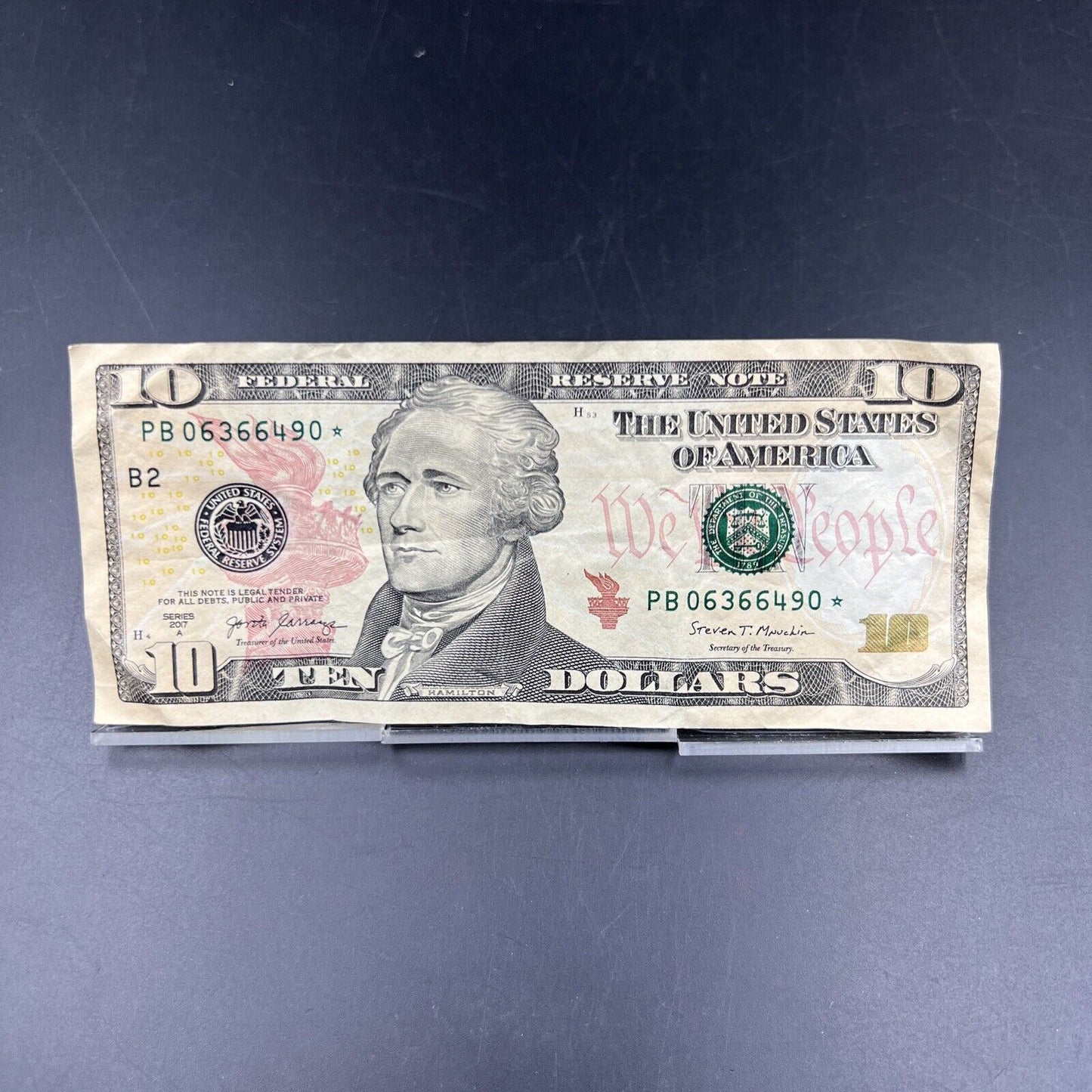 2017 A $10 Star * FRN Federal Reserve Replacement Note Fine Circ Fancy Serial #