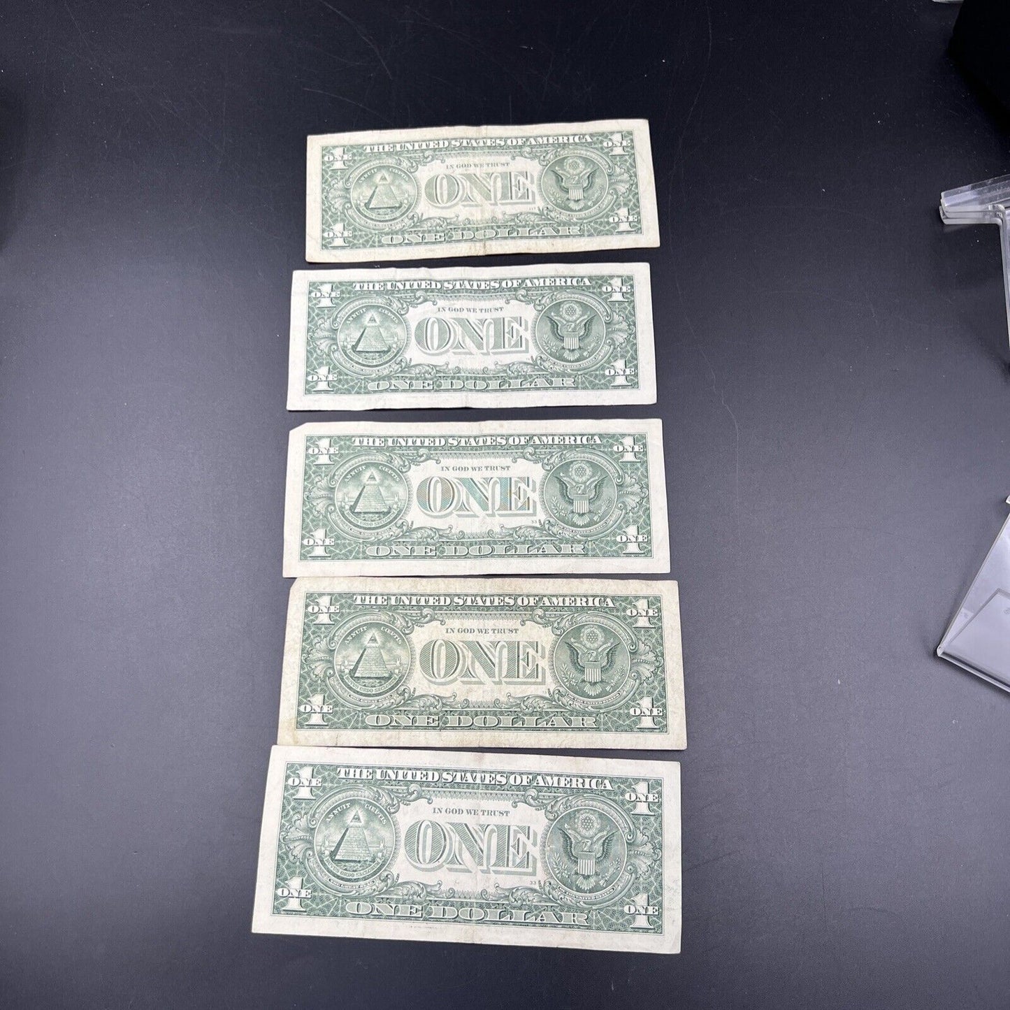 Lot of 5 Modern Date FRN Federal Reserve Star * $1 One Dollar Notes Circ