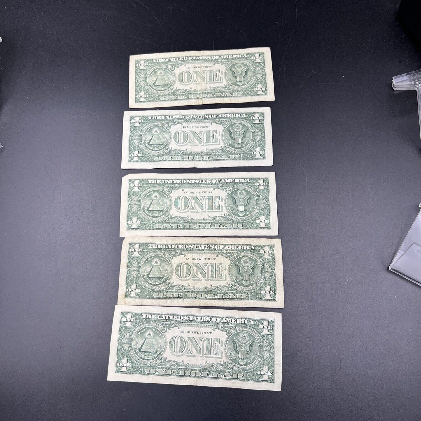 Lot of 5 Modern Date FRN Federal Reserve Star * $1 One Dollar Notes Circ