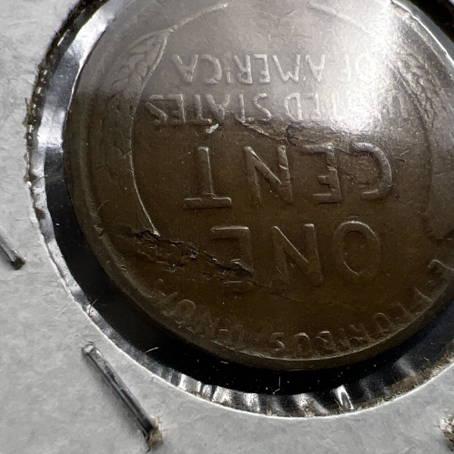 1921 S Lincoln Wheat Cent Penny Choice Fine Circ Laminated Planchet Error REV