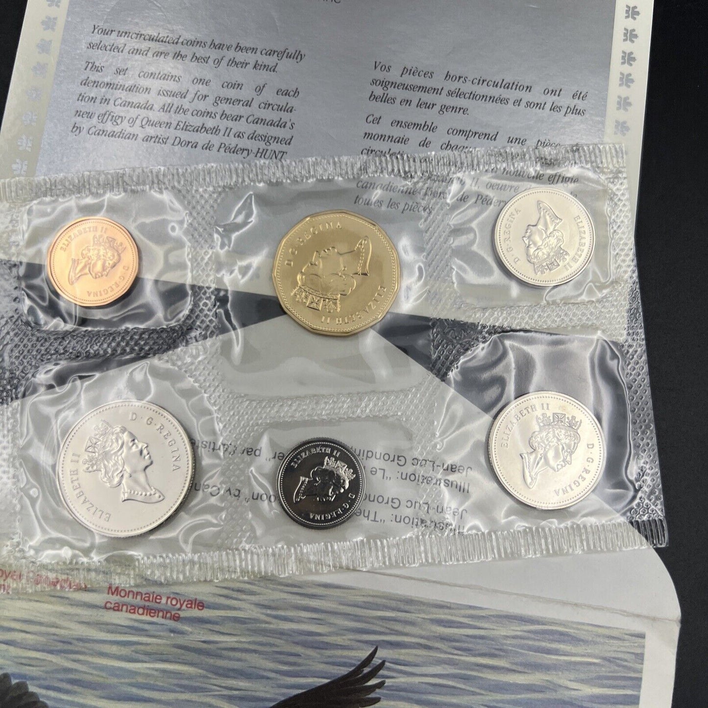 1990 Canada 6 Coin Proof Like UNC Mint Set OGP #B