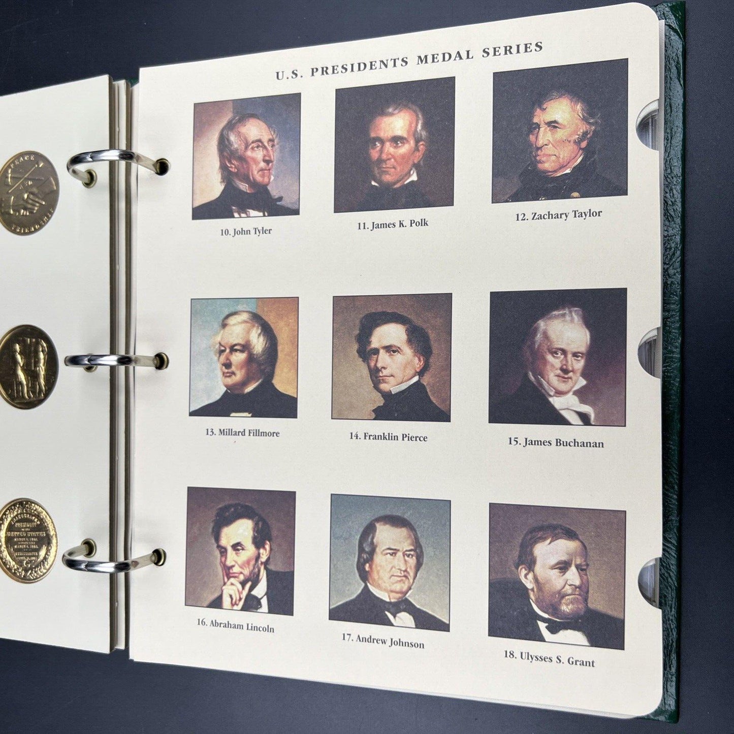 42 Gold Plated US Presidential UNC Medal Set in Littleton Album