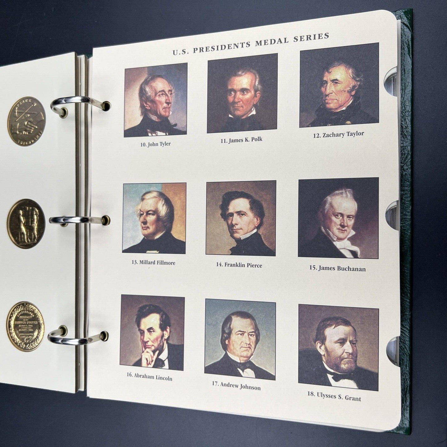 42 Gold Plated US Presidential UNC Medal Set in Littleton Album