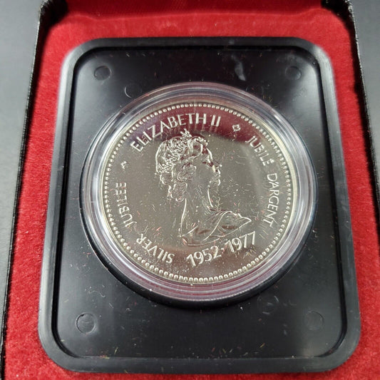 1977 CANADA Silver Jubilee PROOF LIKE 50% Silver 23.3 GR $1 Dollar Coin  #