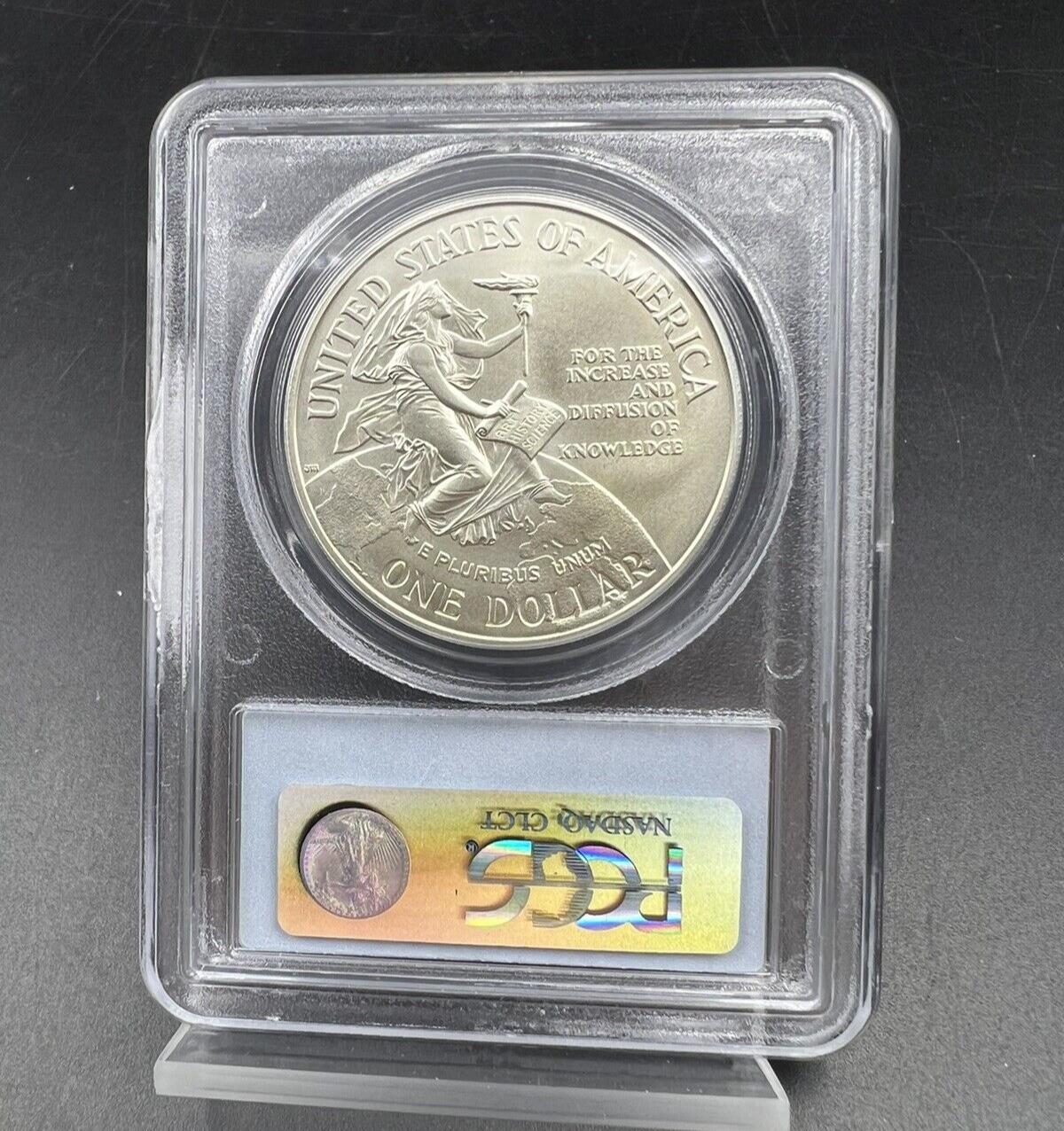 1996 D Smithsonian 90% Silver Commemorative Dollar PCGS MS69 GEM BU