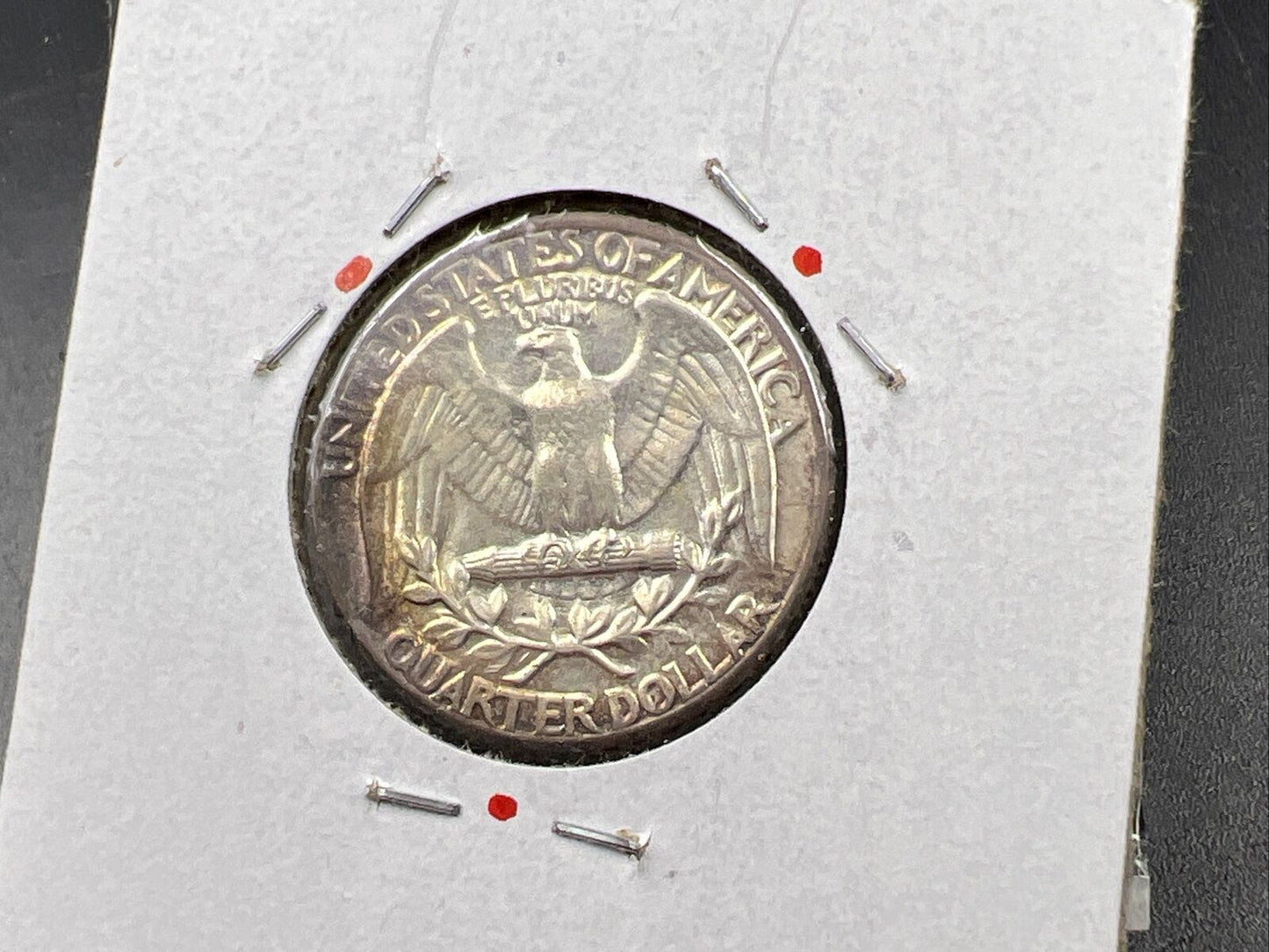 1962 P Washington 25c Silver Quarter Coin Gem BU UNC PQ Toning Obverse