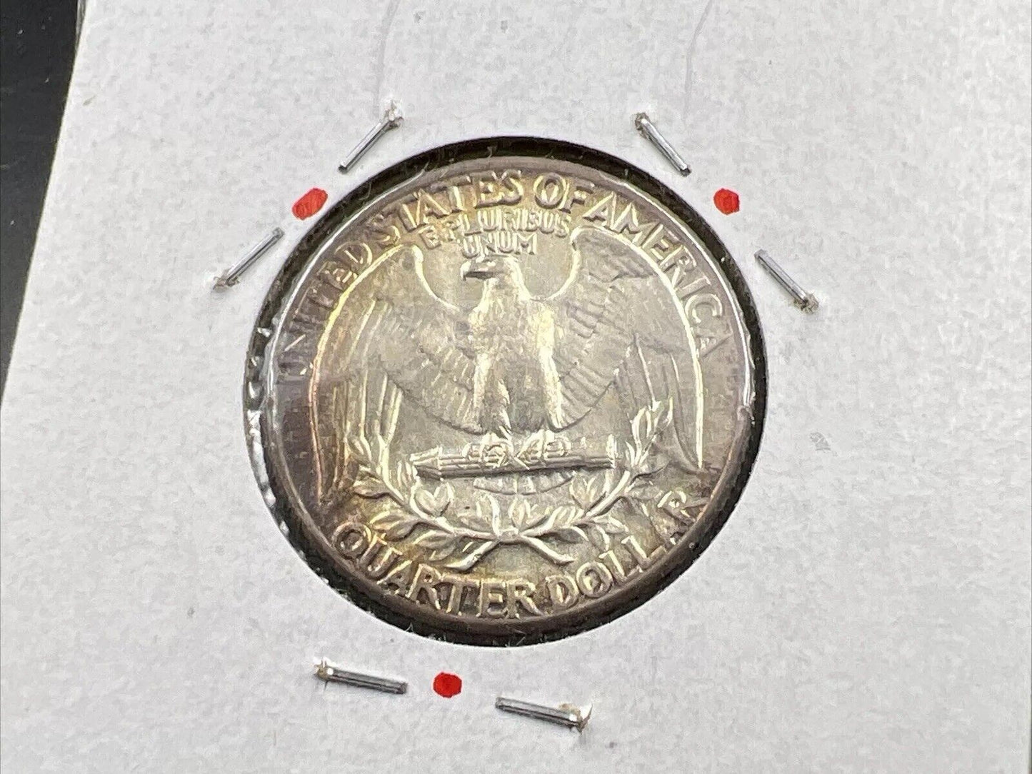 1962 P Washington 25c Silver Quarter Coin Gem BU UNC PQ Toning Obverse