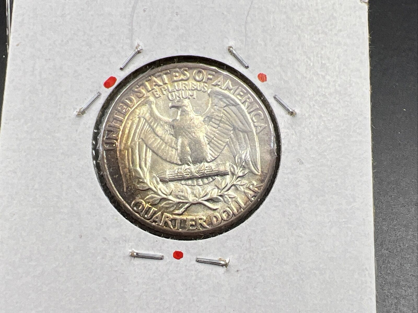 1962 P Washington 25c Silver Quarter Coin Gem BU UNC PQ Toning Obverse