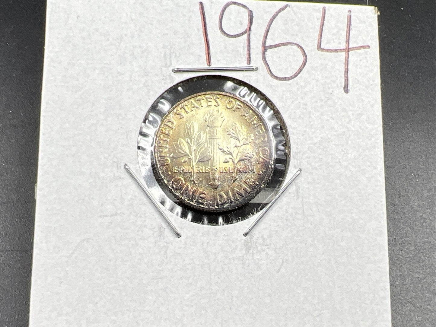 1964 P 10c Roosevelt Silver Dime Coin Gem BU UNC Neat Toning SKU#GRN3