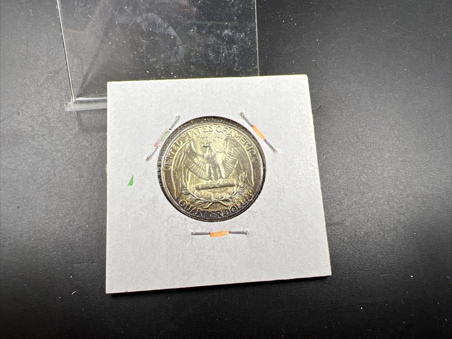 1964 P Washington 25c Silver Quarter Coin Neat Toning CH BU UNC SKU#CB