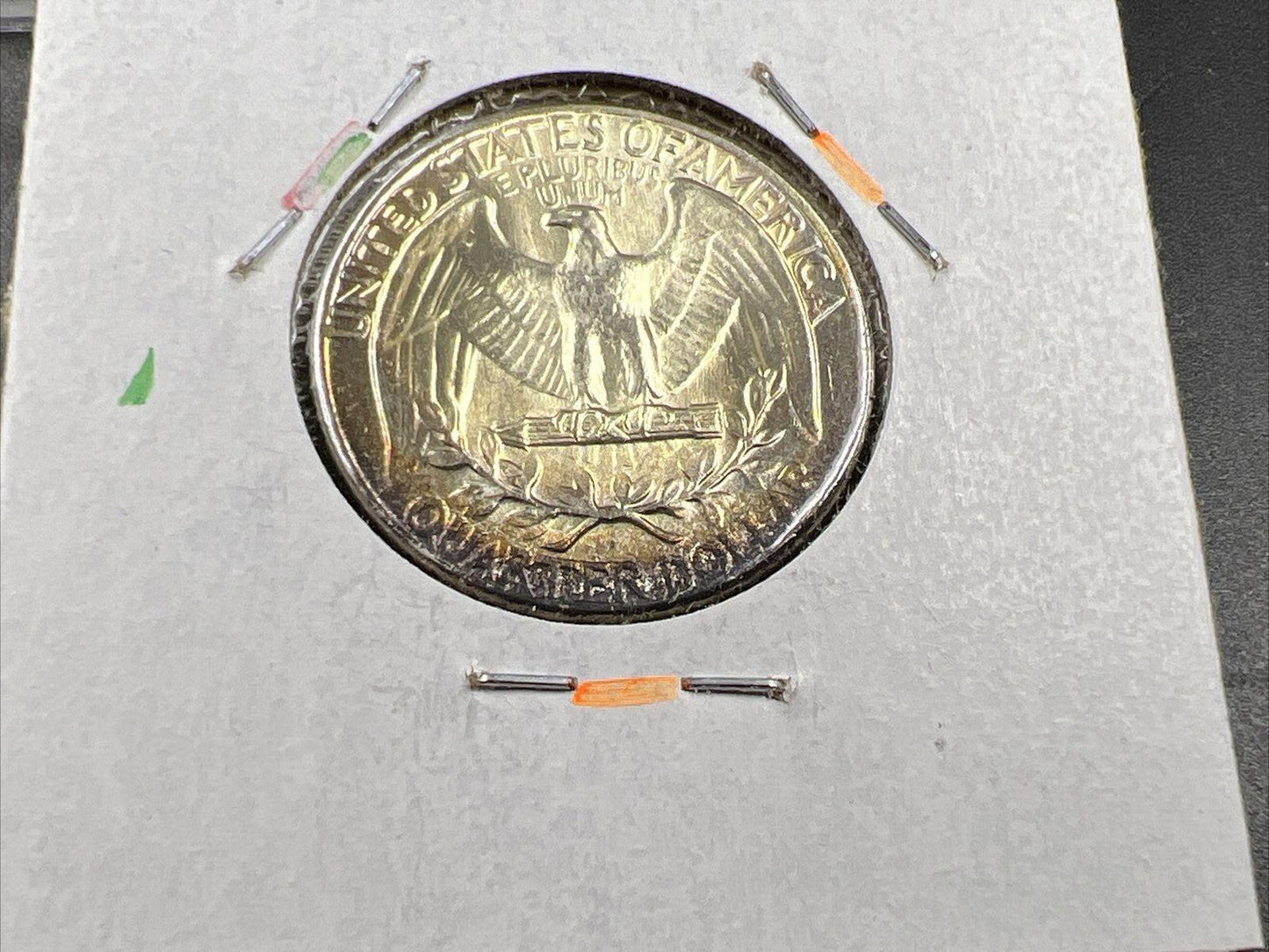 1964 P Washington 25c Silver Quarter Coin Neat Toning CH BU UNC SKU#CB