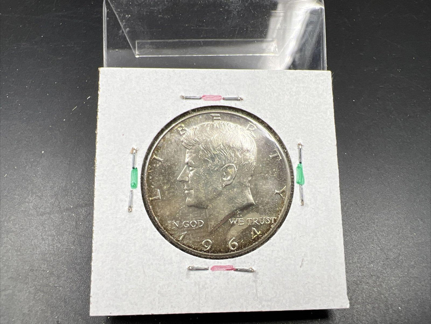 1964 D 50c Kennedy Silver Half Dollar BU UNC Neat Toning Denver Mint SKU#GNPK