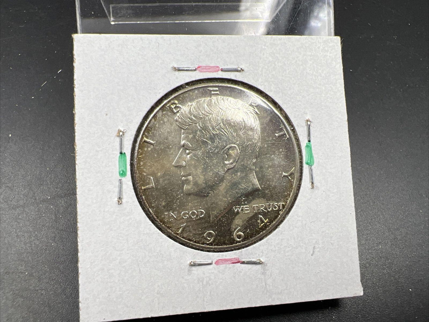 1964 D 50c Kennedy Silver Half Dollar BU UNC Neat Toning Denver Mint SKU#GNPK