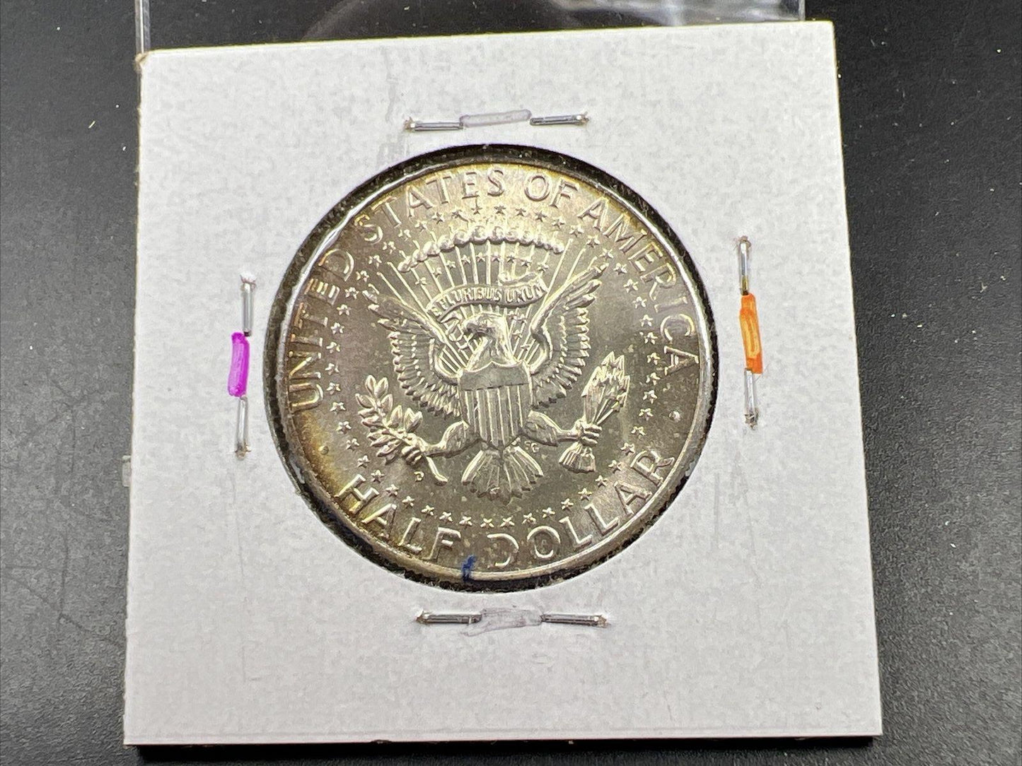 1964 D 50c Kennedy Silver Half Dollar CH BU UNC Nice Toning Denver Mint #OGPRP