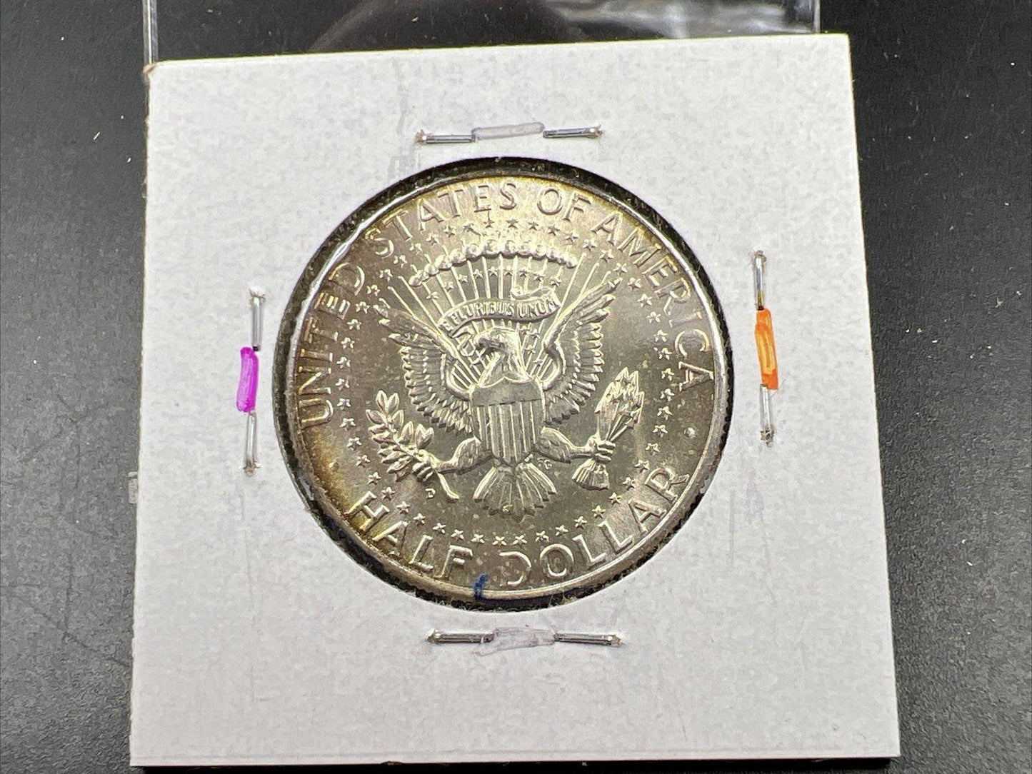 1964 D 50c Kennedy Silver Half Dollar CH BU UNC Nice Toning Denver Mint #OGPRP